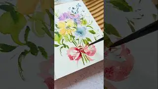 Simple watercolor bouquet