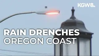 Atmospheric river slams Oregon coast
