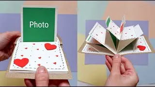 Handmade Photo Album | DIY Multi-Layer Pop Up Card | Simple Paper Craft