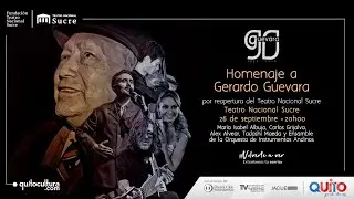 Homenaje a Gerardo Guevara desde el Teatro Nacional Sucre
