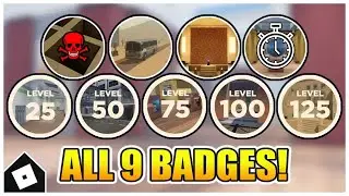 Evade - How to get ALL 9 BADGES! [ROBLOX]