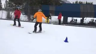 Powder Matt's first time on a snowboard
