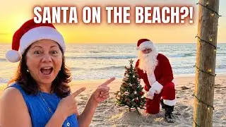 Santa Claus Comes to the Florida Beach