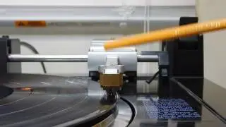 Sony PS-X800 Biotracer tonearm damping demonstration