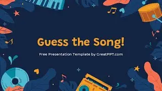 Free Guess the Song PowerPoint Template | Google Slides Theme by GreatPPT