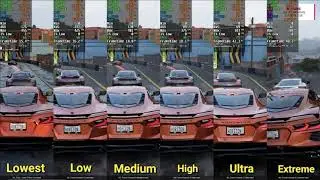 Forza Horizon 5 | Side by Side Graphics Comparison | Lowest to Extreme | GTX 980 4GB | 1080p
