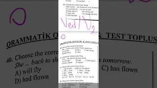 Simple tenses Sade zamanlar test izahı