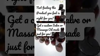 BC Coastal Comforts can make a custom CBD Salve or Massage Oil just for you! 😊
