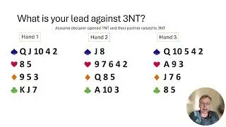 Lesson 15 opening leads   part 1   against notrump contracts