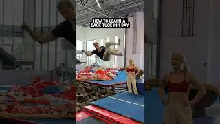 HE LEARNED A BACK TUCK IN 1 DAY🤯👏 #shorts #backtuck #flip #gymnast