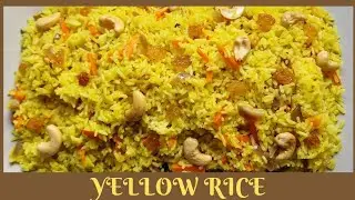 Yellow rice recipe/ How to make delicious yellow rice in Sri Lankan style