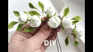 DIY/МК Нежное Украшения для волос / Из Фоамиана Проволоки и Бусин