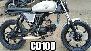 💥Unbelievable 💥|Hero Honda CD100 SS Modified into Scrambler Style 🔥 By prashz_kustoms|MotoMahal