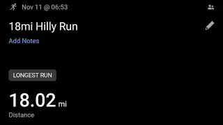 Tuesday Morning Workout: 18 Mile Hilly Run! 🥵🏃🏾&zwj;♀️🔥