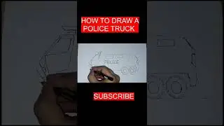 How to Draw a Future Police Truck | SWAT Truck Sketch |Step-by-Step Truck Drawing Tutorial #truckart