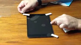 How to install a screen protector on an iPad Mini Retina from Spigen