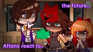 Past Aftons react to the future || All Parts || Gacha x FNaF || GCRV