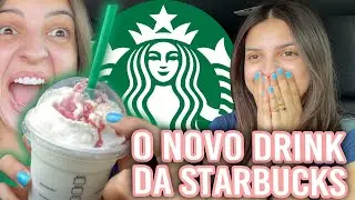PROVANDO O NOVO DRINK DO STARBUCKS COM ADELINE E MINHA MÃE