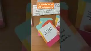 Make some affirmation cards with me! #bts #affirmations #canva #mindset #positivethinking #empower