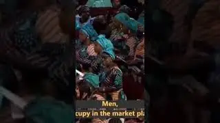 Men occupy in the marketplace