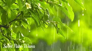 Rain Sounds for Sleeping Relaxing Music - Beautiful and Soothing Piano Music For Stress Relief