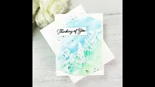 Emboss Resist Trees Watercolor Card Tutorial ~ MFT Camp Create 2021