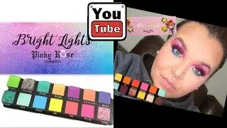 Colorful makeup tutorial/Pinky Rose Cosmetics