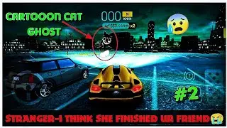 😰‘Scary Cartooon Ghost cat’-2 | extreme car driving simulator new ghost in airport | #gaming #ghost