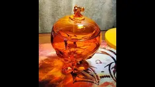 The Viking glass candy dish has finally arrived!!!
