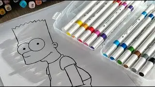 Colorindo Bart