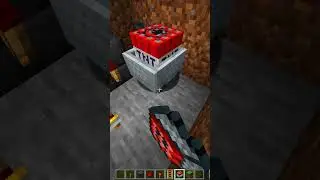 Minecraft TNT Tree Trap! #shorts