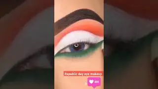 Republic day eye makeup 🇮🇳#shortvideo #shortsfeed #ytshorts #makeup#republicday #india #foryou