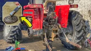 Tractor Axle Broke in Two Pieces Expert Repair Axle with Amazing Technique