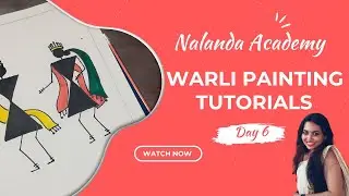 Warli Art | Lesson 6 | Radha Krishna | Nalanda Academy