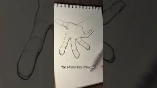 how it feels to draw a perfect hand in #perspective 😱