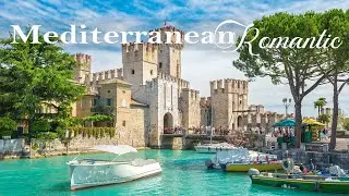 Italian Sunset Romance | Soothing Guitar & Mediterranean Sea Views
