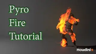 Houdini Pyro Fire tutorial || Houdini tutorial