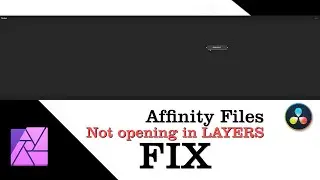 How to fix Affinity files not opening in layers in DaVinci Fusion (importing PSD) | Snippet #13