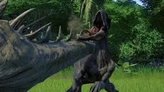 INDORAPTOR All Death Animations VS All Herbivores - Jurassic World Evolution