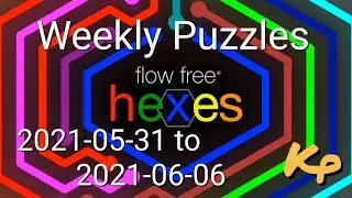 Flow Free Hexes - Weekly Puzzles - Amoeba Challenge - 2021-05-31 to 06-06 - May 31 to June 6 2021