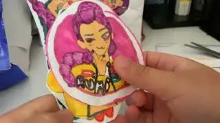 Opening a kpop demon hunters blind bag  #blindbag #asmr #kpopdemonhunters 🇰🇷💖