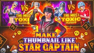 How To Make Thumbnail Like @STAR-Captain  On Android 😱| Make 1v1 PUBG/BGMI Thumbnail
