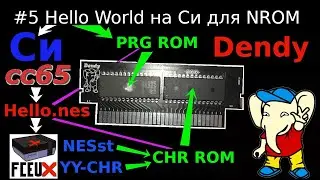 Создание игры для Dendy - Hello World на Си и рисуем тайлы для заднего фона уровня в CHR редакторах