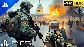 BLACK OPS 6 ATTACK ON CIA BLACK SITE WASHINGTON DC | REALISTIC Ultra Graphics Gameplay COD 4K60FPS