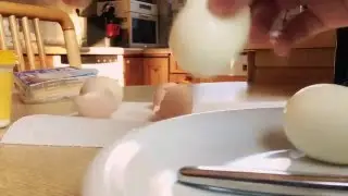 Peel an egg World Record! Amazing! / Weltrekord im Eier pellen!