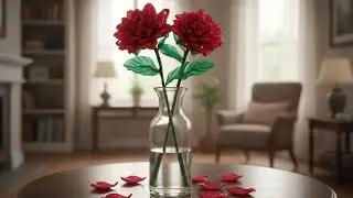 DIY | How to make satin ribbon flower easy | Satin ribbon flower |bunga pita satin