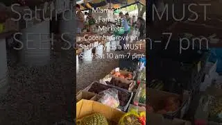 Miami&rsquo;s Best Farmer&rsquo;sMarkets:Coconut Grove on Saturday&rsquo;s is a MUST SEE! Sat 10 am-7 pm