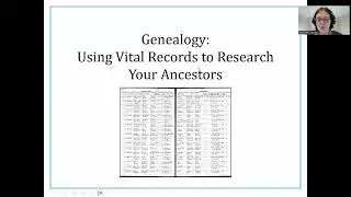 Using Vital Records to Research Your Ancestors (May 14th, 2025)