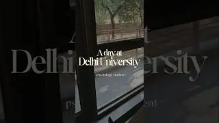 A day in the life of a psychology student 🎀📚 #LSR #du #delhiuniversity #minivlog