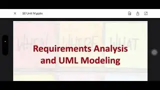 Анализ требований и моделирование UML